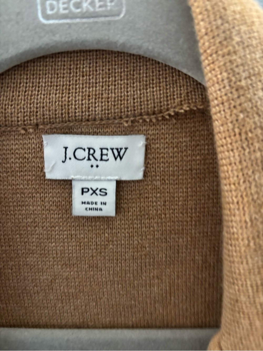 J. Crew Camel Knit Single-Button Blazer - Picture 3 of 3